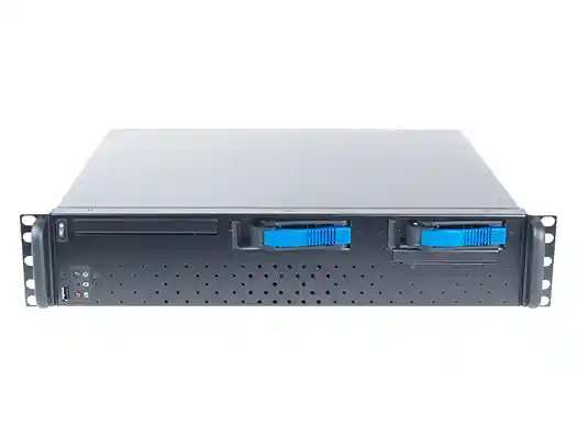 2U Short Depth 2-bay Tool-less Compact Server Chassis