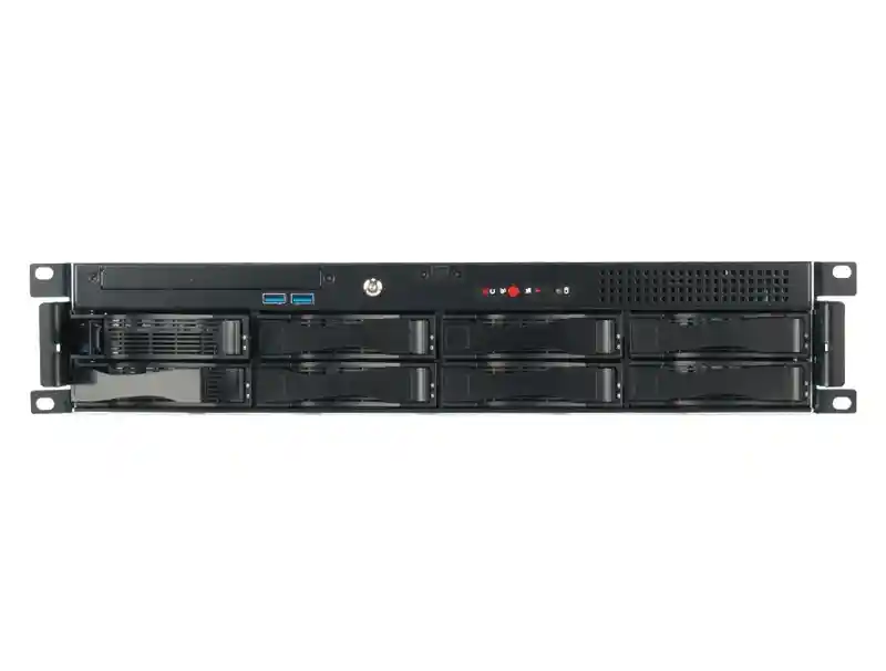 2 HE 8-Bay-Speicherserver-Rackmount-Gehäuse (12 g)